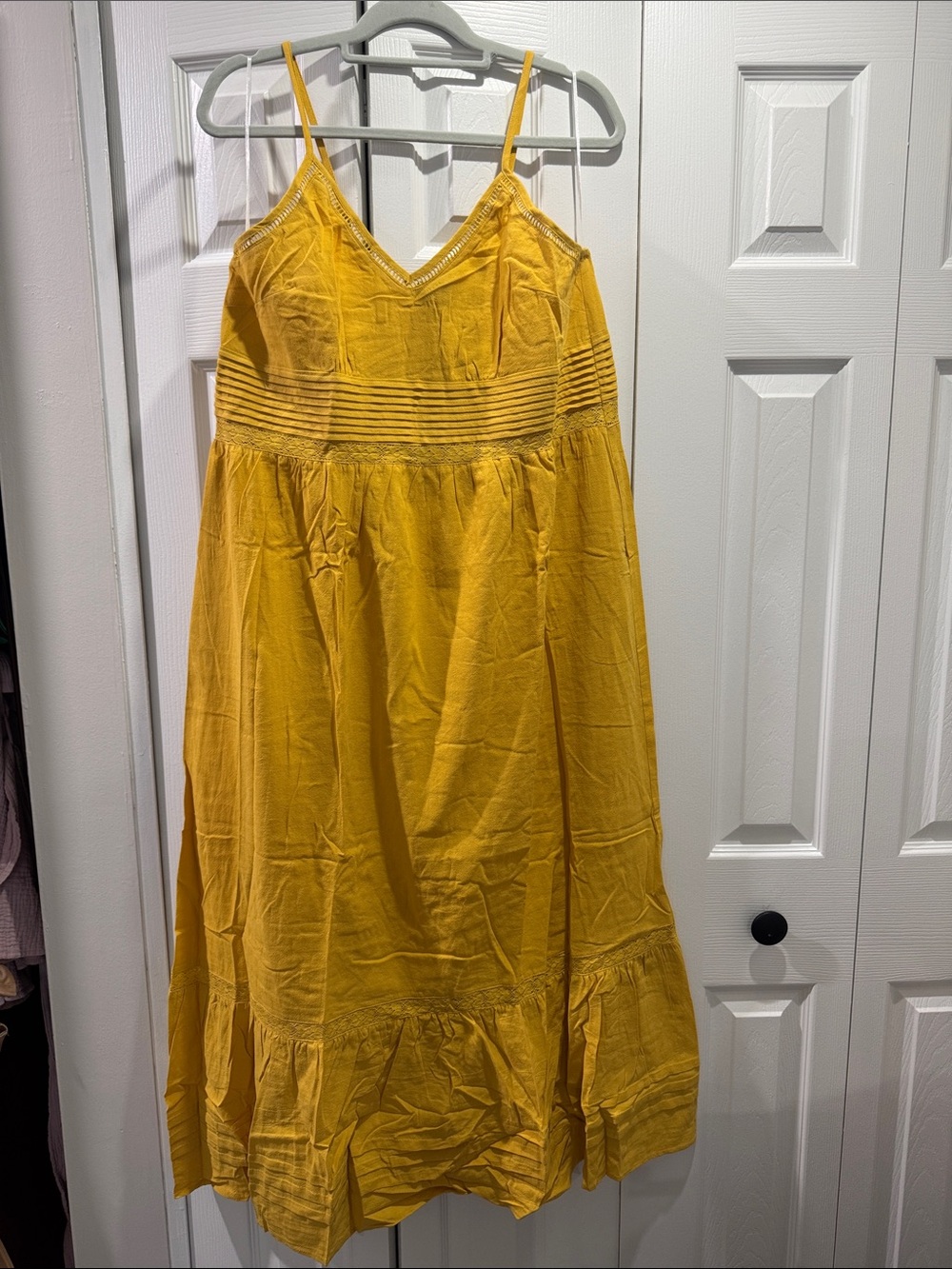 Yellow Spaghetti Strap Sundress